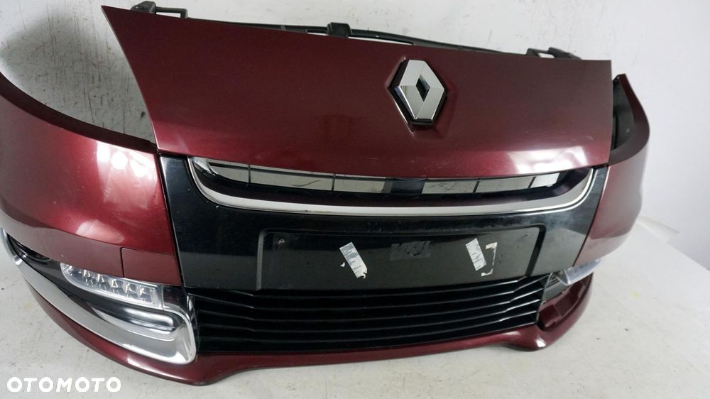 ZDERZAK PRZÓD PRZEDNI RENAULT SCENIC 3 III LIFT TENNM 12-13 FL LED DRL - 2