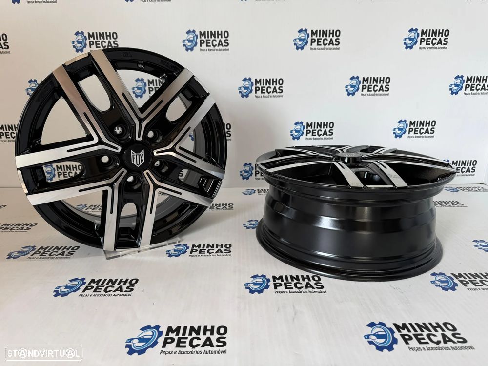 Jantes Fox WX5 em 16x6.5 (5x118) Preto Polido - 4