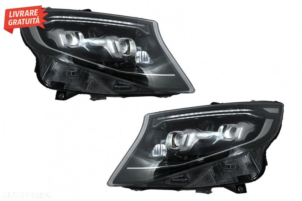 Faruri Full LED Mercedes V-Class W447 (2014-2023) Negru - 7