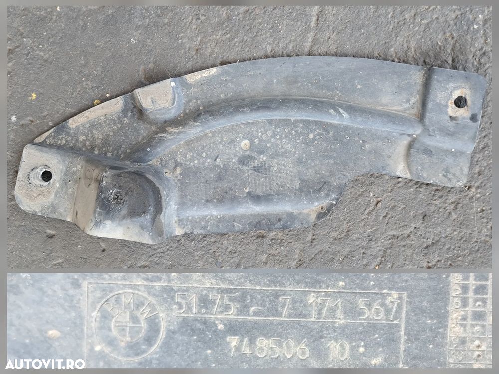 Tub ghidaj aer discuri frana stg dr fata Scut motor stg dr Scut motor central Originale BMW E90 lci E91 lci - 6