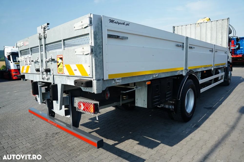 DAF LF 250 / 4x2 / CAROSERIE DE LIVRARE 7,3 m / HYVA HB150XE3 HGV / RIDICARE MAXIMĂ: 10,06 M / PODEA REZISTENTĂ / ROTATOARE / TELECOMANDĂ / EURO 6 - 13