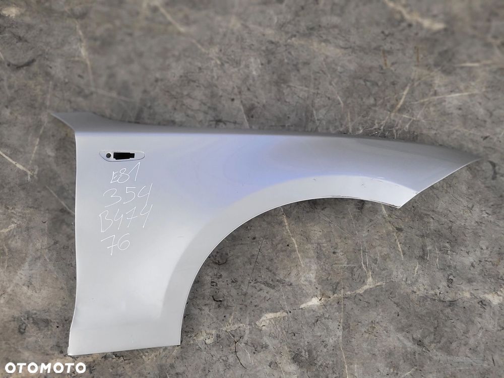 BŁOTNIK PRAWY PRZÓD PRZEDNI BMW 1 E81 E87 E88 354 TITANSILBER B474 - 1