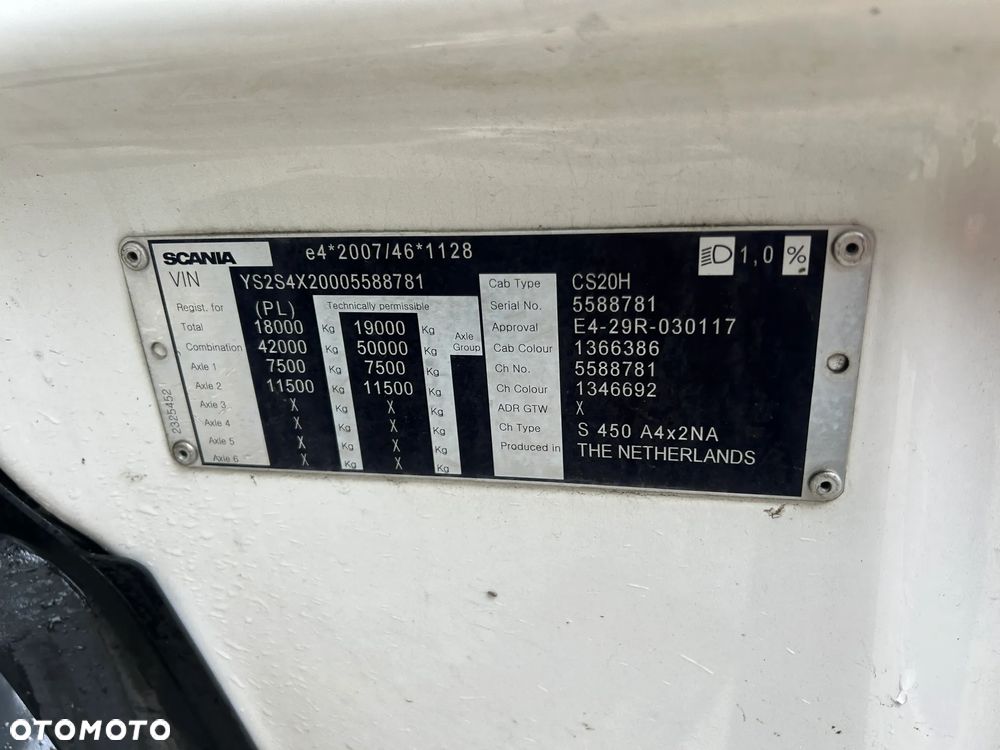 Scania S450 RETARDER / LED / NAWIGACJA / WIRTUALNE ZEGARY / 2 ZBIORNIKI PALIWOWE / LODÓWKA / PRZEBIEG 756 TYS. KM / SCANIA z POLSKIEGO SALONU / 2020 ROK !! - 4