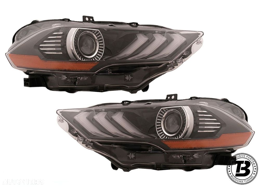 Faruri LED compatibile cu Ford Mustang VI Smoke Design RGB - 7