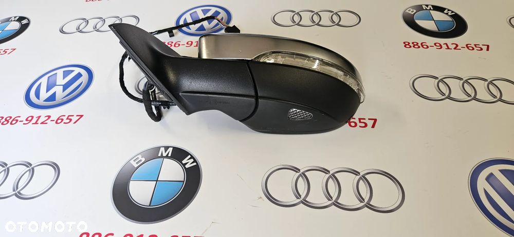 VW SCIROCCO 1K8 LIFT R-LINE Kompletne lusterko lewe Lusterko kierowcy 9 KABLI 9 PIN EUROPA - 10