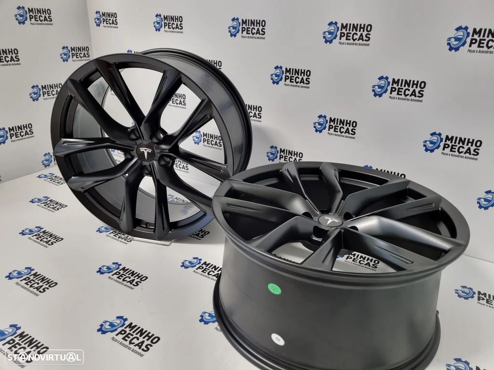 Jantes Tesla Model 3 T Sportline em 21 (5x120) Matt Black - 5