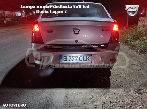 Lampa numar dedicata full led pentru Dacia Logan 1 ph2 facelift