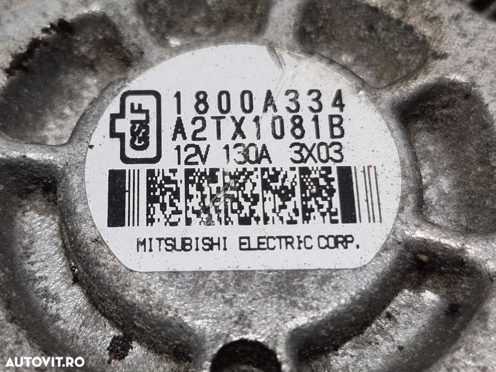 Alternator Mitsubishi ASX 1.8 D 2012 - 2016 150CP 1798CC 4N13 Euro5 (1496) Diesel 1800A334 - 4