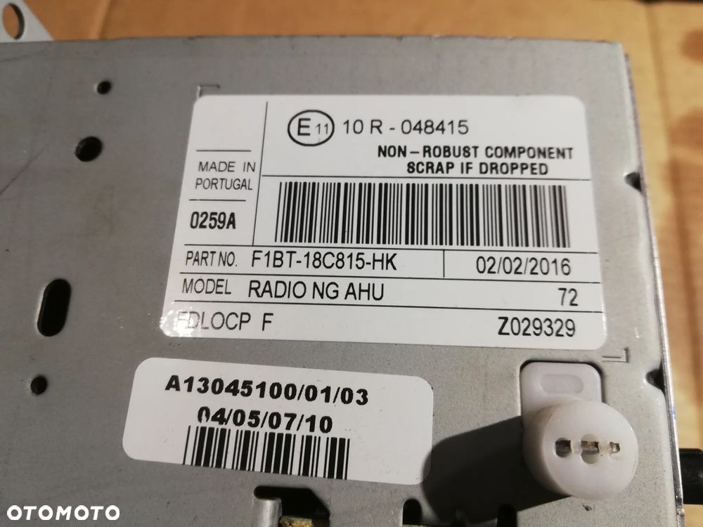 Ford Transit Courier MKII radio CD F1BT-18c815-HK - 3