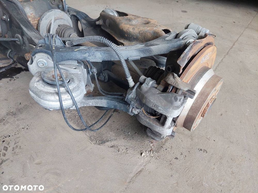 KOMPLETNE ZAWIESZENIE BELKA SANKI TYŁ + DYFER MERCEDES W211 2.2 CDI 2.87 - 8