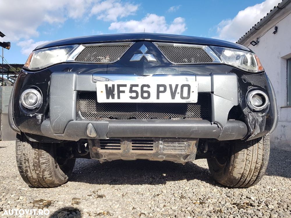 Bara fata Mitsubishi L200 2006 - 2010 NEGRU (654) model fara spalatoare far CU DEFECTE - 8