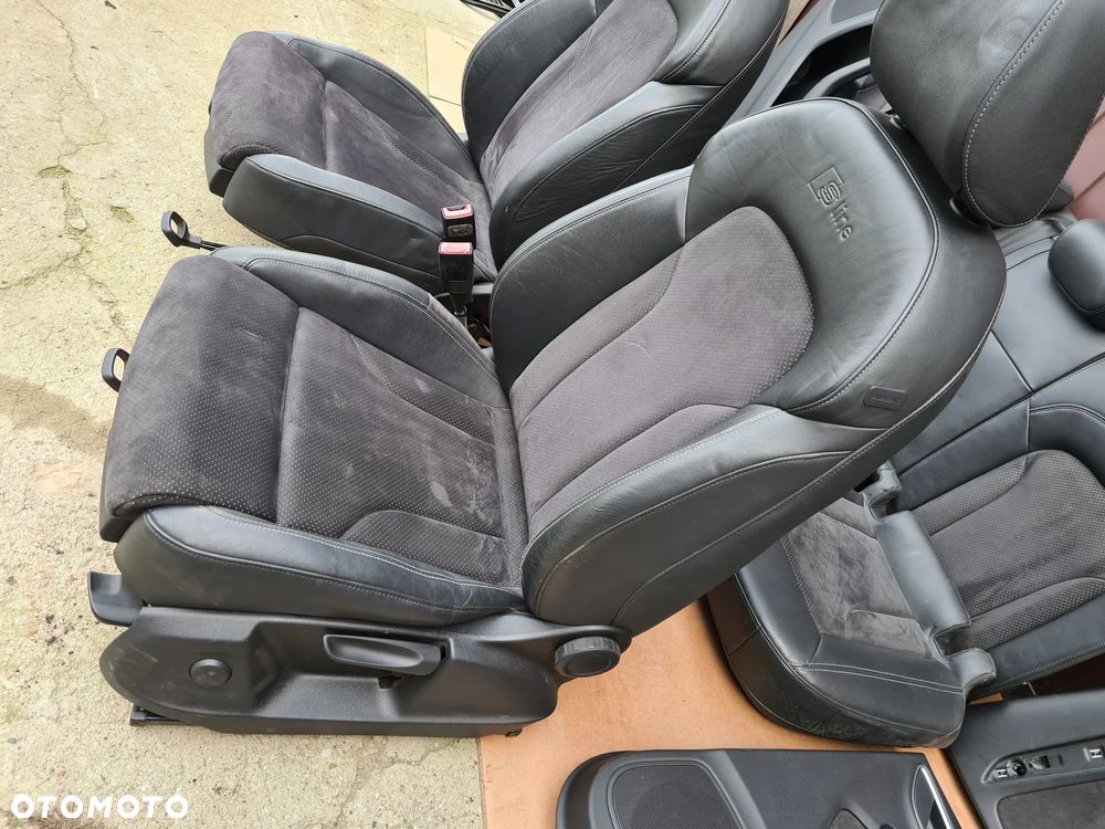 AUDI Q3 8U0 8U S-LINE FOTELE PÓŁSKÓRA ALCANTARA KOMPLET 2015 rok - 9