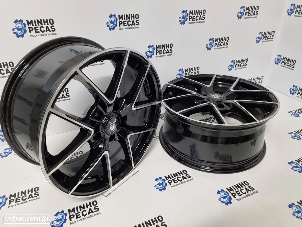 Jantes Fox FX5 em 17 (5x100) Preto Polido - 6