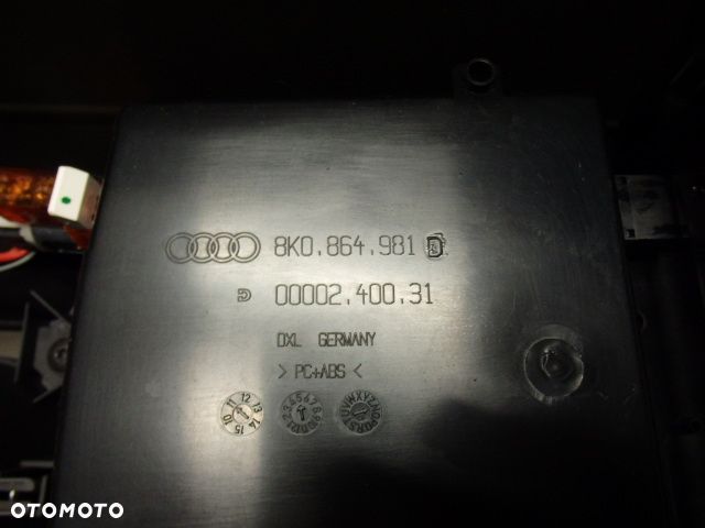 AUDI A5 B8 A5 8T TUNEL ŚRODKOWY PODŁOKIETNIK SCHOWEK ZAPALNICZKA 8K0864981 RAF-AUTO CZĘŚCI - 3