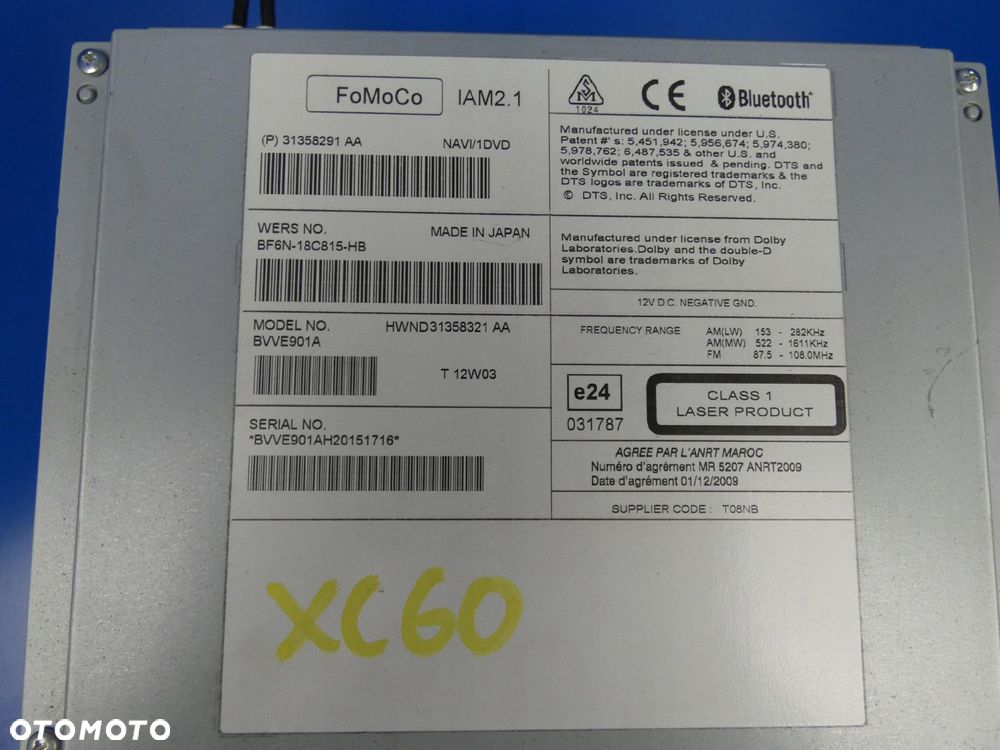 XC60 I V60 S60 II RADIO CZYTNIK NAWIGACJA CD - 2