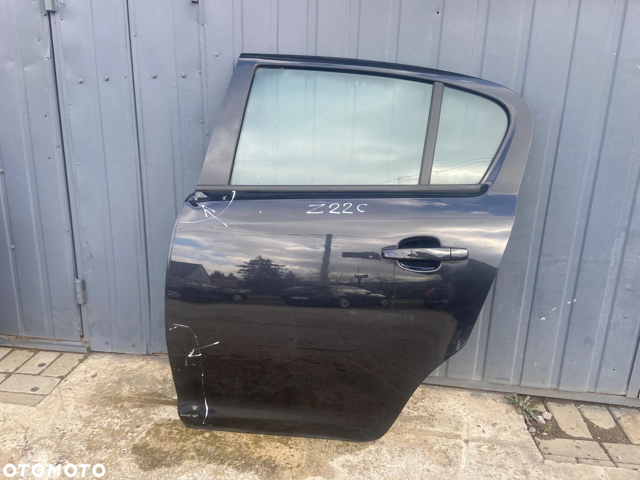 Drzwi tylne lewe Opel Corsa D Kompletne Y22C - 1