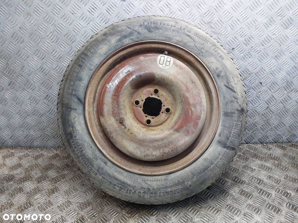 KOŁO DOJAZDOWE DOJAZDÓWKA 4X100 4Jx15 ET38 FI60,1 125/90R15 RENAULT - 4
