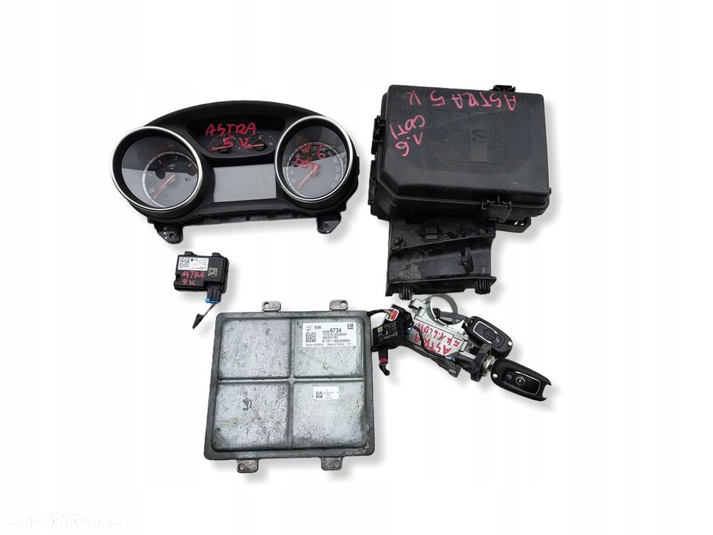 KOMPUTER SILNIKA 55496734 KOMPLET ZESTAW OPEL ASTRA 5 V K 1.6 CDTI BI-TURBO - 1