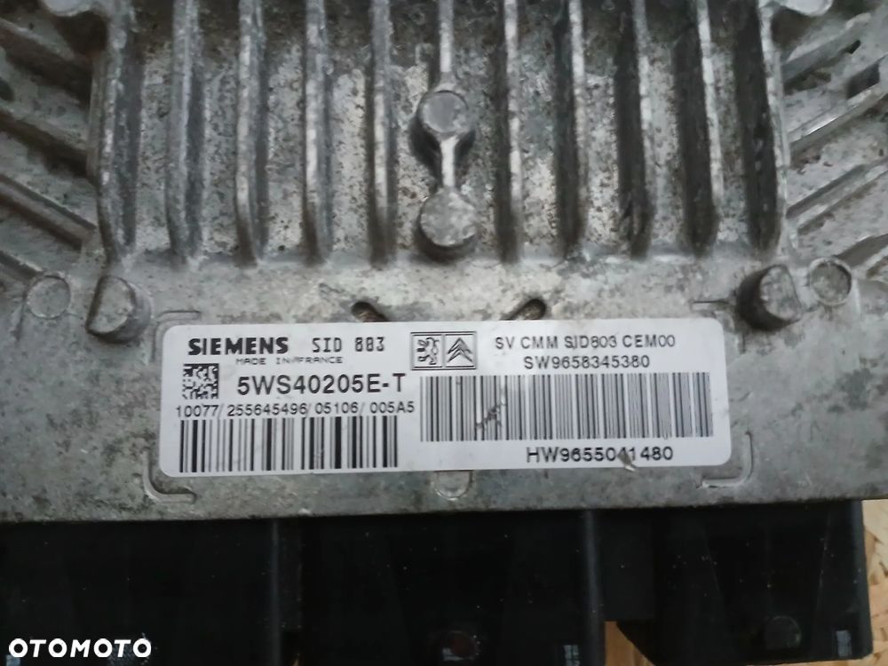 PEUGEOT CITROEN 2,0 HDI STEROWNIK KOMPUTER SILNIKA 5WS40205E-T SID 803 - 2