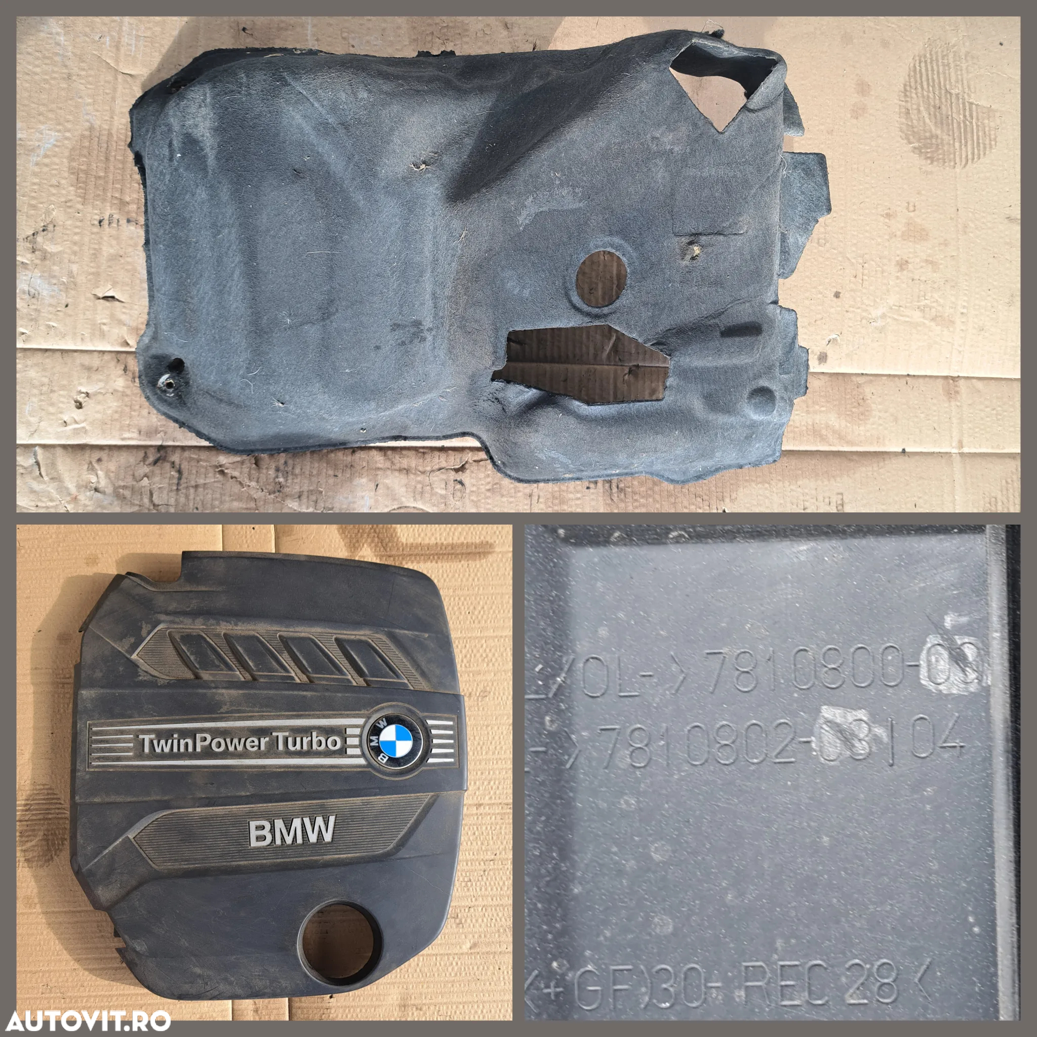 Bmw F30 320d N47 carcasa filtru aer debitmetru protectie termica distributie injectoare baie ulei vas expansiune grila stergatoare capac motor - 4
