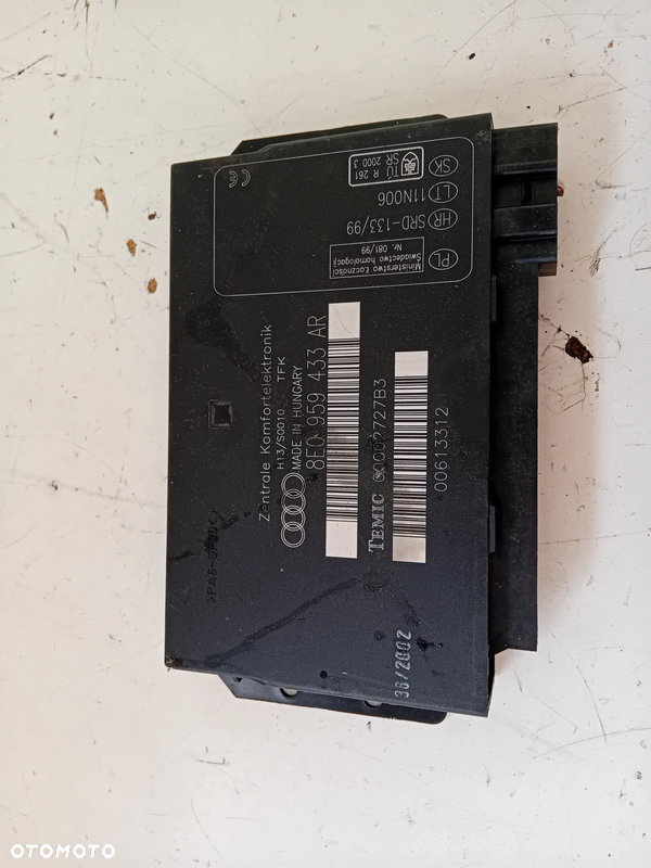 MODUŁ KOMFORTU AUDI A4 B6 8E0959433AR