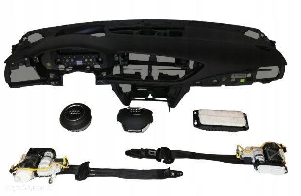 komplet poduszki deska pas pasy audi a7 head up - 1