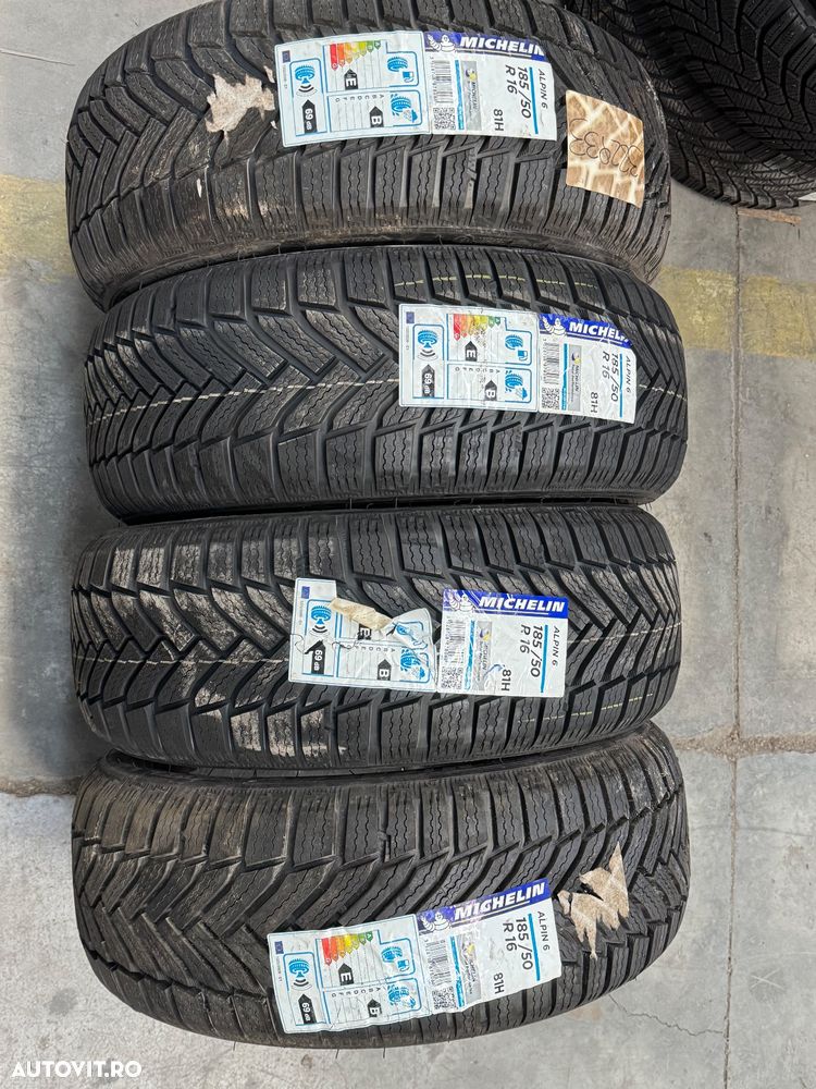 Vând 4 anvelope 185/50/16 Michelin de iarnă noi - 1