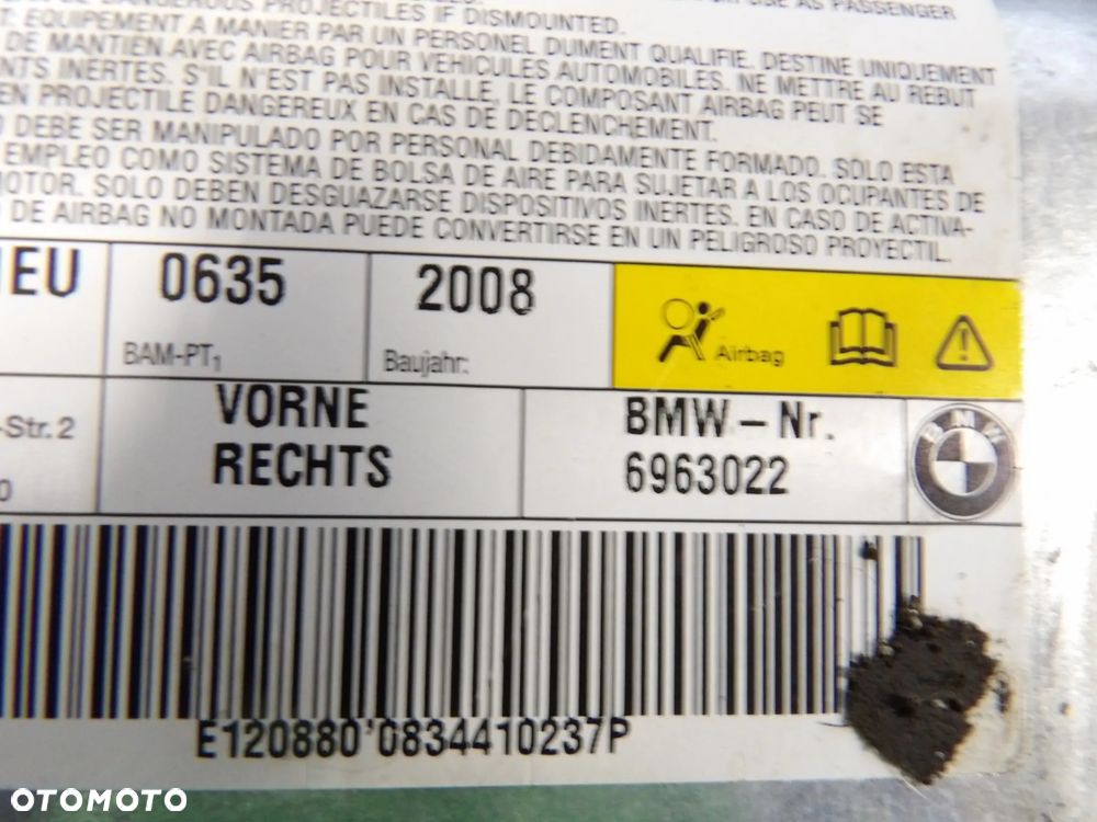 BMW - E60,E61 - PODUSZKA AIRBAG - DRZWI - PRAWA/LEWA - CENA ZA 1 SZT - 6963022  6963021 - 2