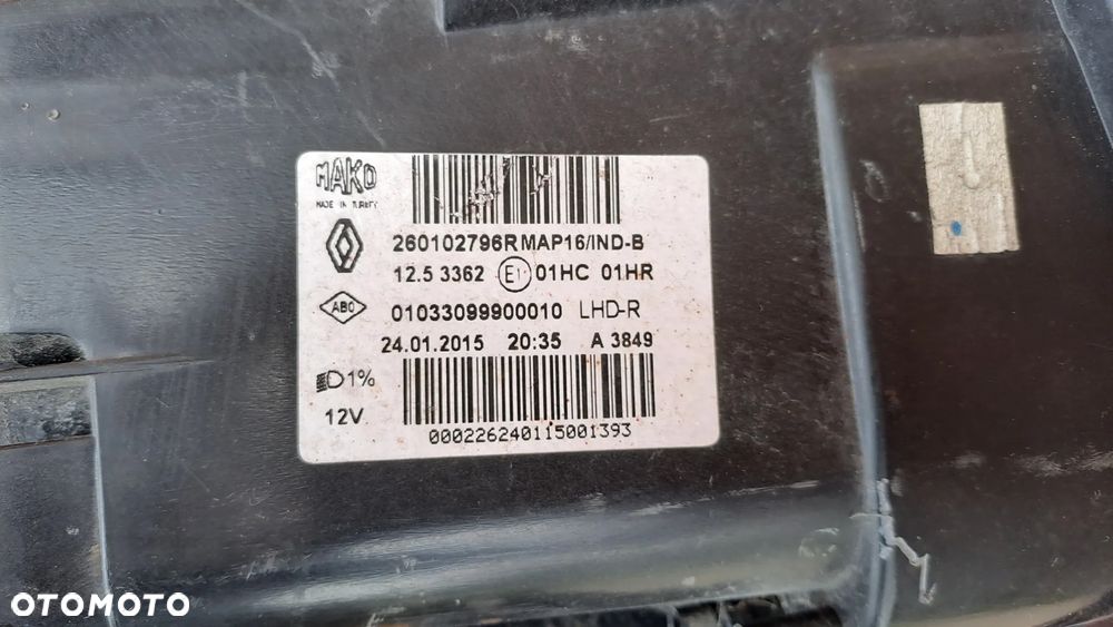 RENAULT CLIO IV 4 PRAWA LAMPA PRZEDNIA 260102796r - 7