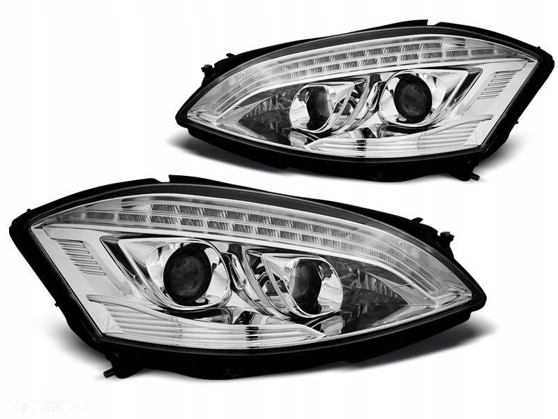 Lampy Mercedes W221 S-Klasa 05-09 Chrome Led Afs - 1