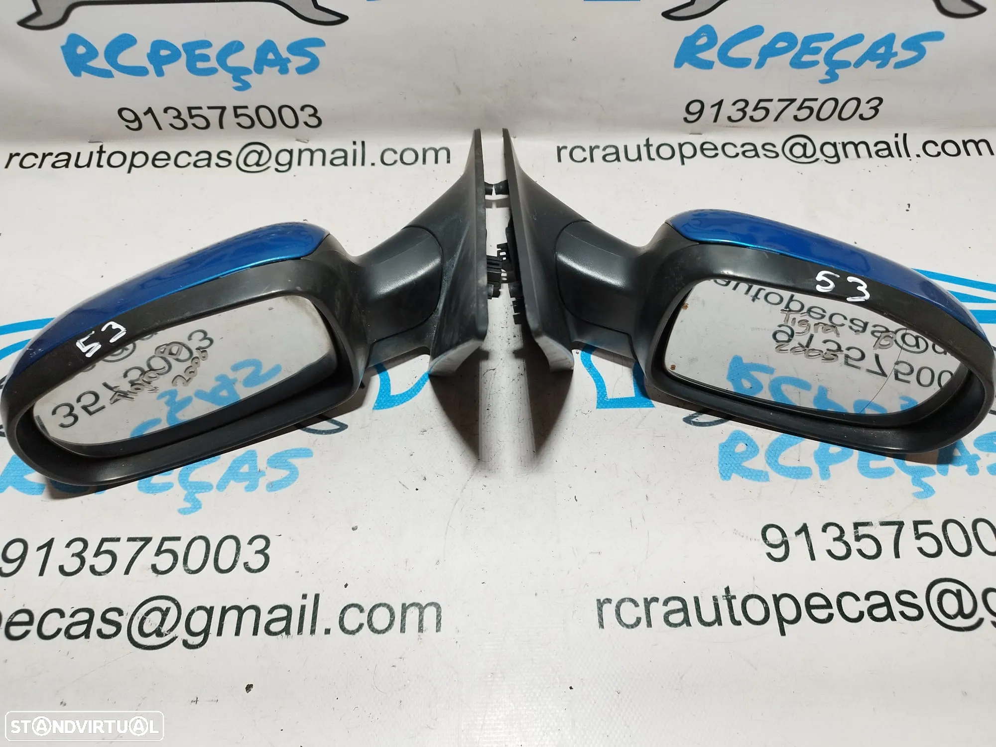 ESPELHO RETROVISOR ESQUERDO DIREITO OPEL TIGRA B 93164497 93164494 ELETRICO AQUECIDO ESPELHOS RETROVISORES - 4