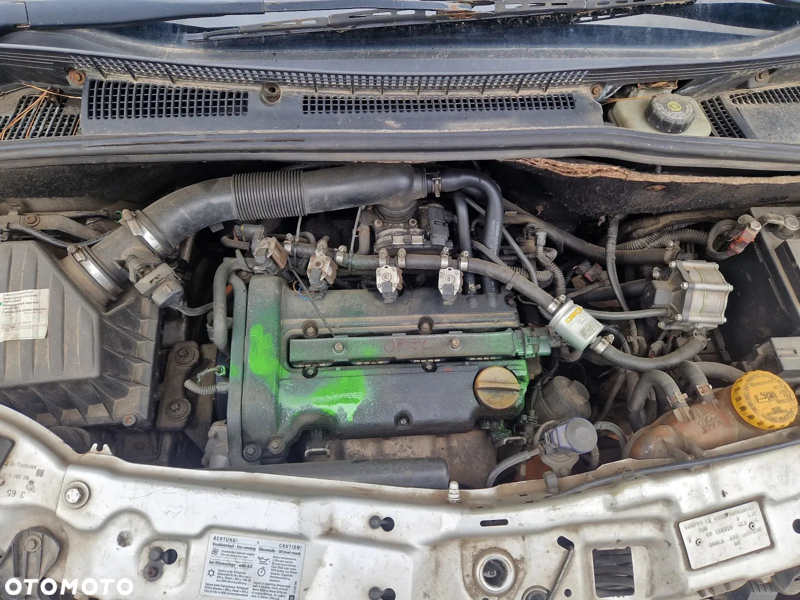 Opel MERIVA A 2004-2010 Silnik 1.4 16V Twinport Z14XEP 90KM/66kW Z157 na części drzwi maska - 2