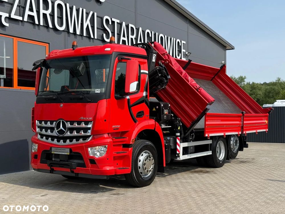 Mercedes-Benz AROCS 2532 // E6 // wywrotka 3-Stronna + HIAB HIDUO 158 B-2 // 6x2 6x4 HDS żuraw kran crane kiper kipper // Actros Antos - 14