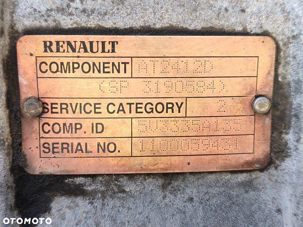 SKRZYNIA BIEGÓW VOLVO FH FM FH4 RENAULT PREMIUM MAGNUM DXI RANGE T C K AT2412D - 7