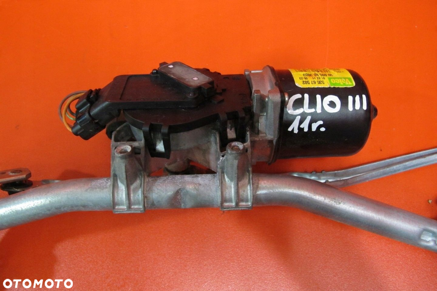 RENAULT CLIO 3 III SILNICZEK MECHANIZM WYCIERACZEK PRZÓD 05-12 EUROPA - 2