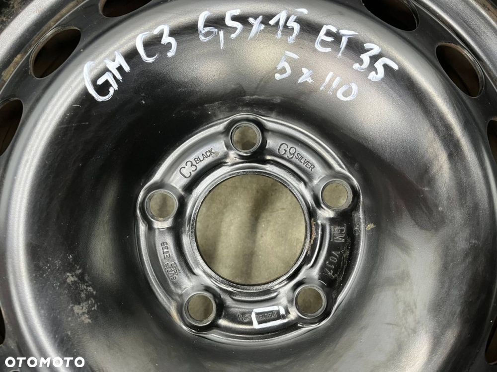 Felga Opel Astra H G Vectra Zafira Meriva B 6,5jx15 5x110 ET35 felga stalowa 15 cali 2150168 - 8