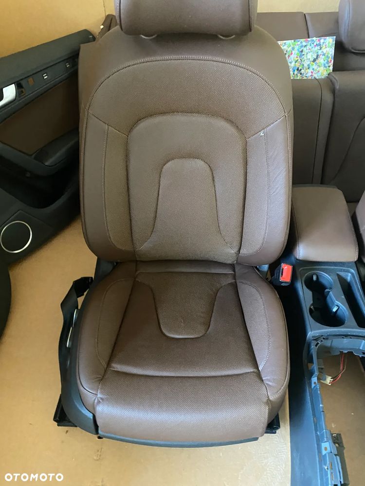 Audi A5 8T S-line Sportback Fotel fotele kanapa skóra grzane brązowe 12km - 4