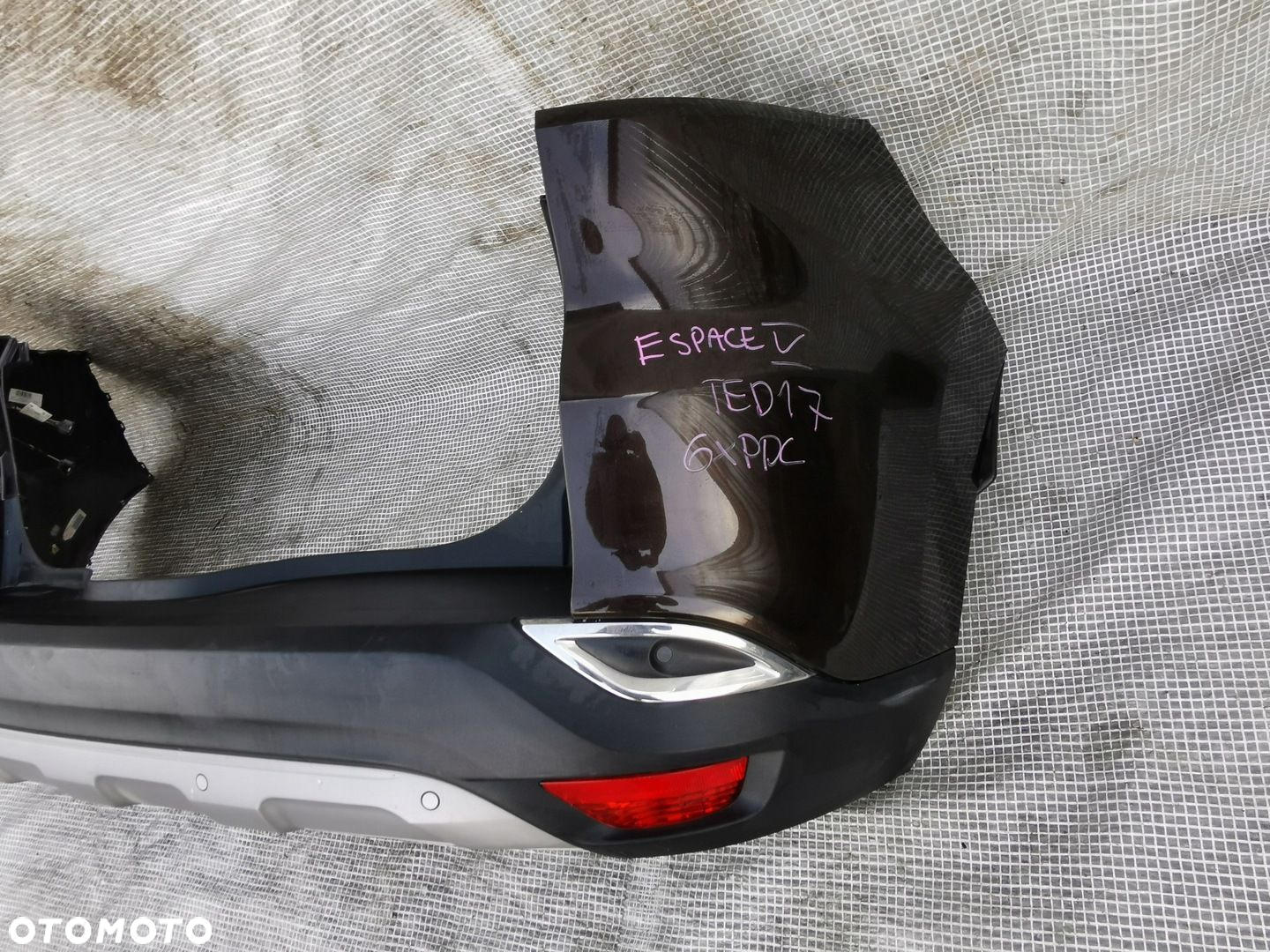 RENAULT ESPACE V 5 14-23 ZDERZAK TYLNY TYŁ 6xPDC KOMPLETNY BRĄZOWY TED17 - 9