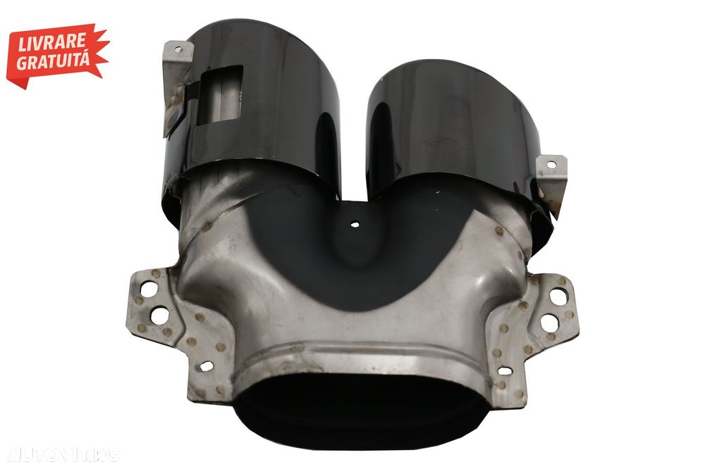 Difuzor Bara Spate cu Evacuari Negre si Capace Oglinzi Mercedes A-Class V177 Sedan- livrare gratuita - 11