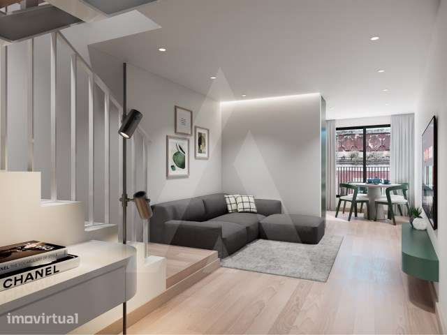 Apartamento T1 com mezzanine no centro da cidade de Aveiro - Grande imagem: 2/19