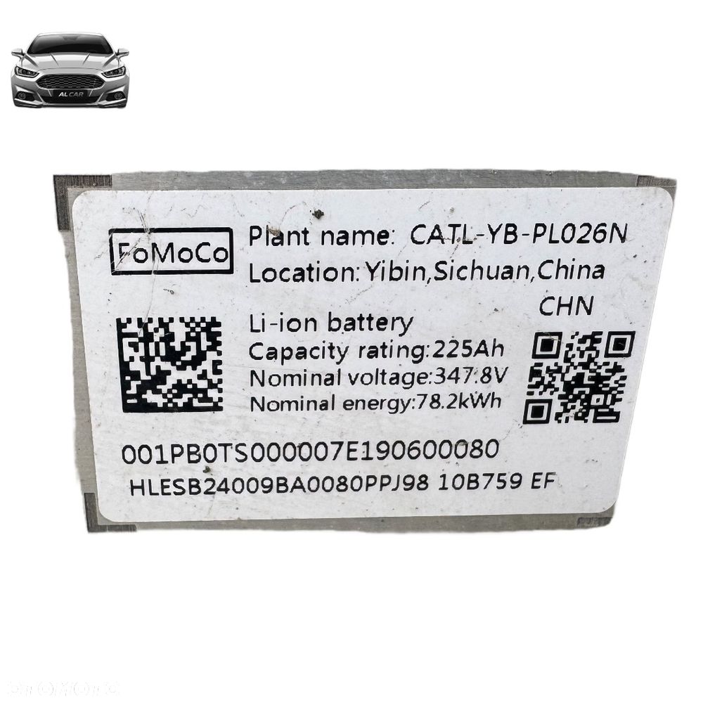 BATERIA AKUMULATOR FORD MUSTAN MACH-E AWD 78,2 kWh PJ98-10B759-EF JAK NOWA - 7