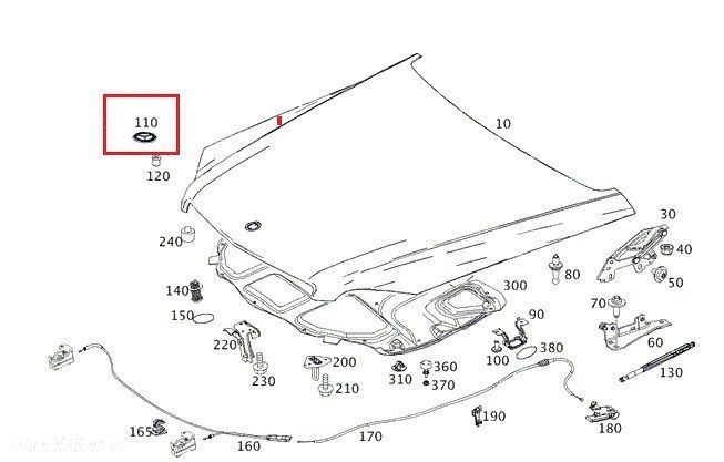 MERCEDES WIELE MODELI Gwiazda emblemat ORYGINAL - 3