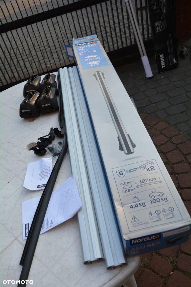 Thule 757 Norauto   bagażnik na relingi alu Thule / Norauto klucz - 1