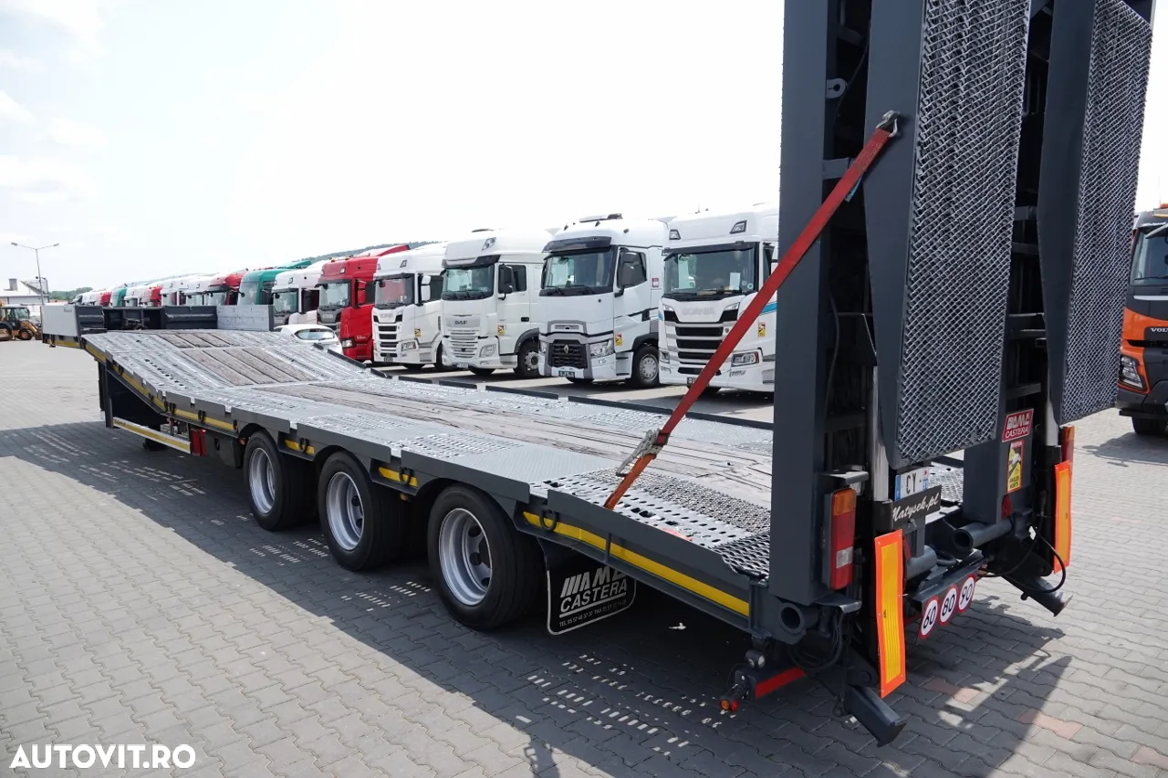 Castera REMORCĂ AMC CASERA / LOW LOADER / 13,3 M / PLATFORMĂ HIDRAULICĂ / GAMA HIDRAULĂ / TROLIU - 13