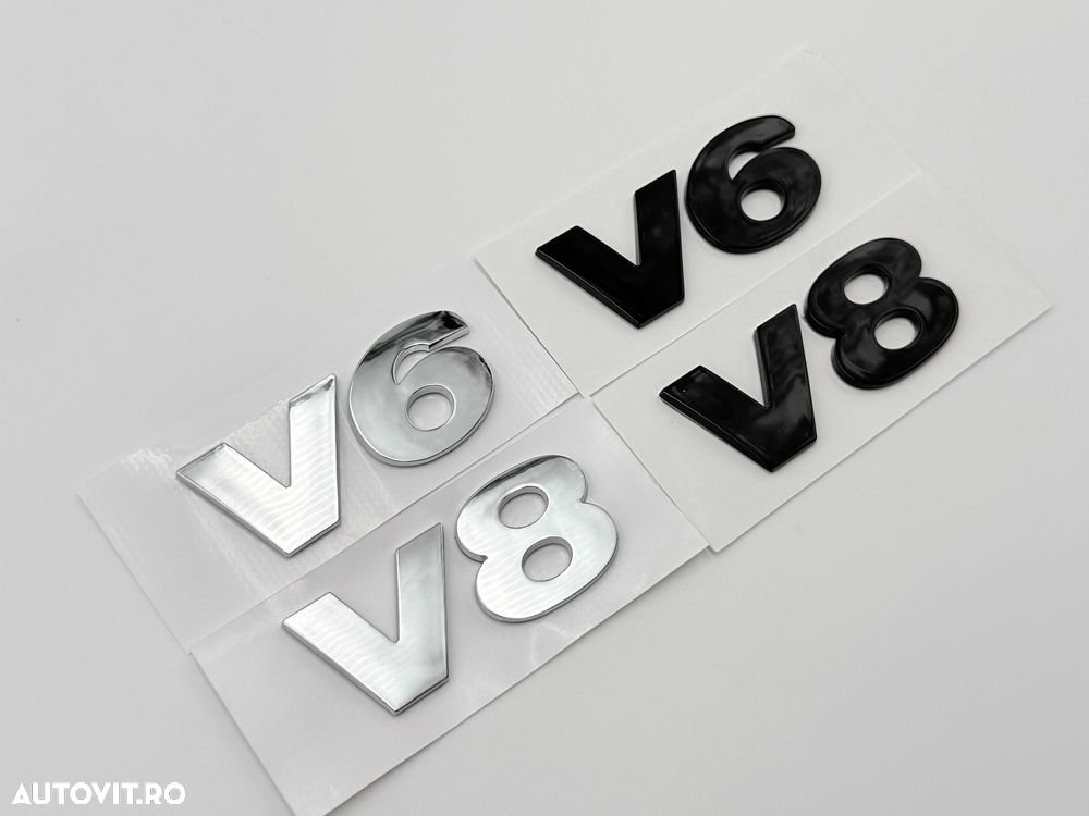 Emblema VW V6/V8 negru - 5