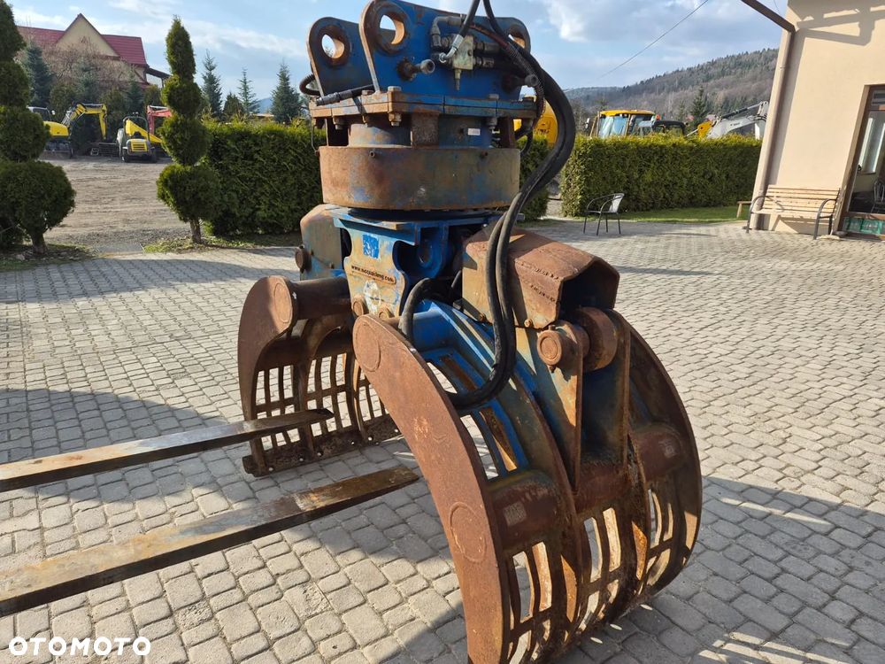 Mc Quaid HH2500 na 2 siłownikach, chwytak hydrauliczny obrotowy sortujący wyburzeniowy kleszcze, waga 1800kg. - 4