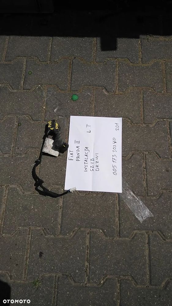 INSTALACJA SZYB DRZWI PANDA II LEWY TYŁ 00517330340