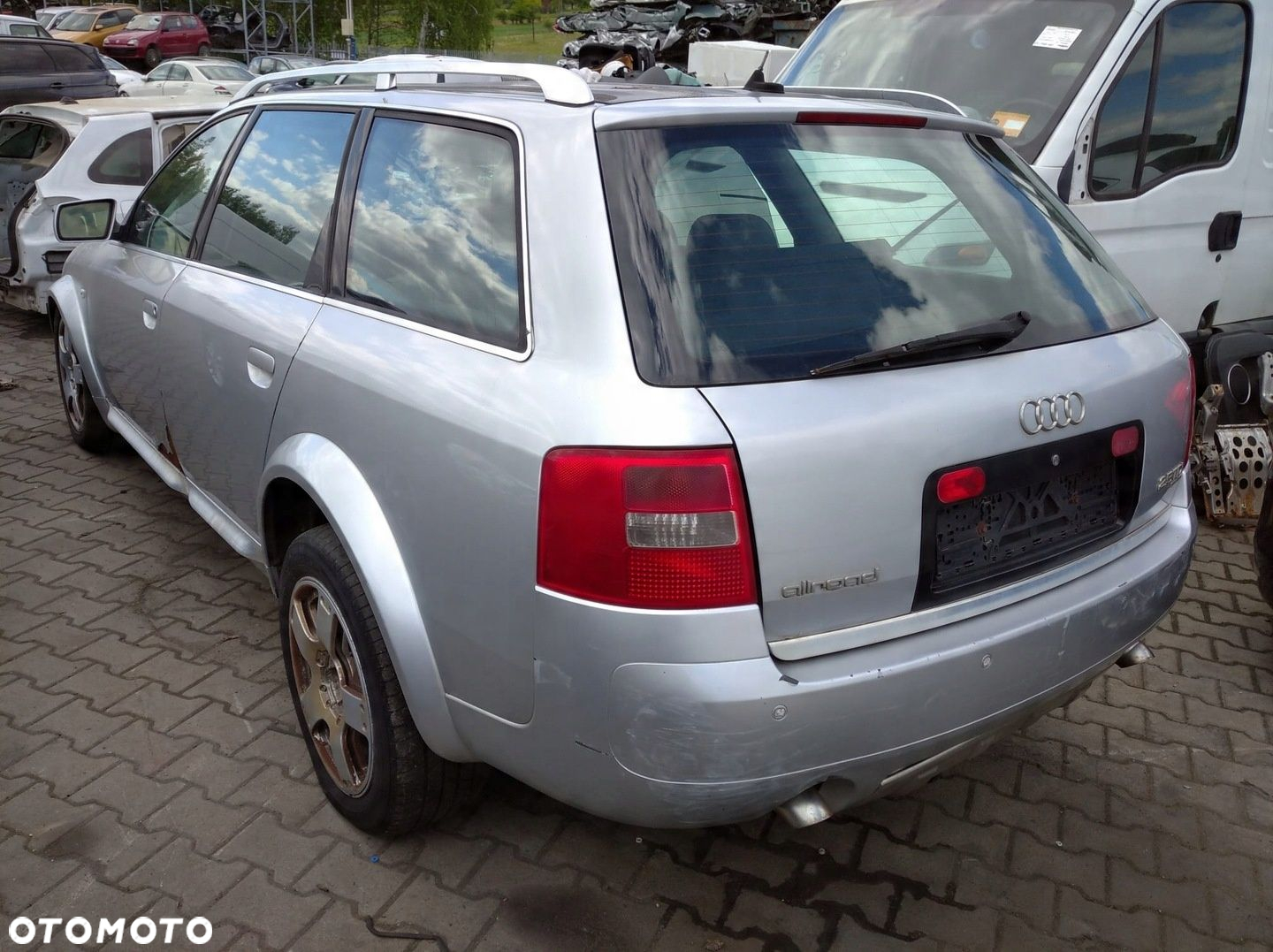 AUDI A6 C5 ALLROAD ATRAPA SREBRNA MASKA POKRYWA KLAPA SILNIKA LY7W LV7W - 9