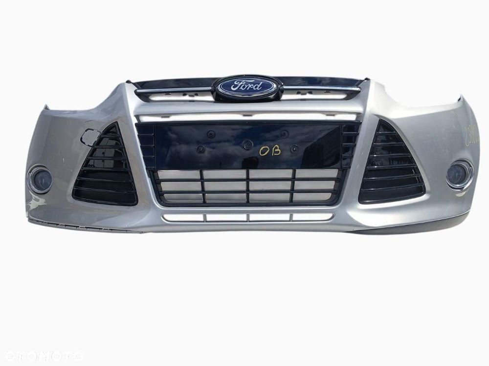 ZDERZAK PRZÓD PRZEDNI SREBRNY FORD FOCUS III MK3 10-14r. KOD LAKIERU OB - 1