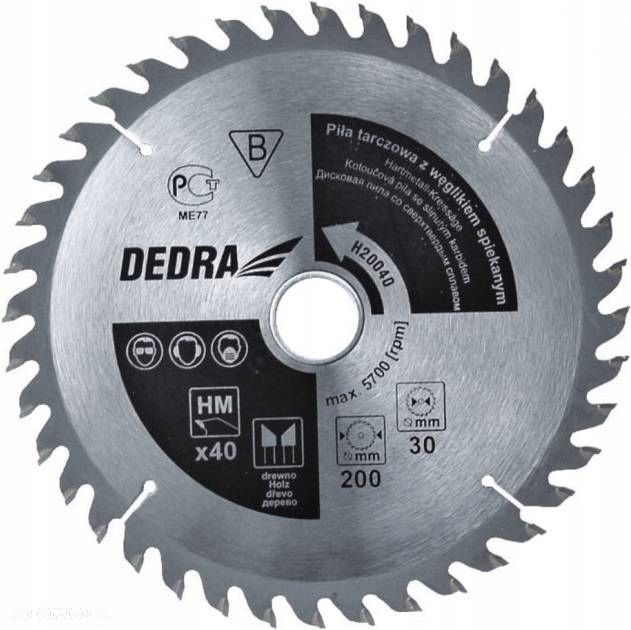 PIŁA TARCZOWA 400x30mm 80Z DEDRA H40080 - 1